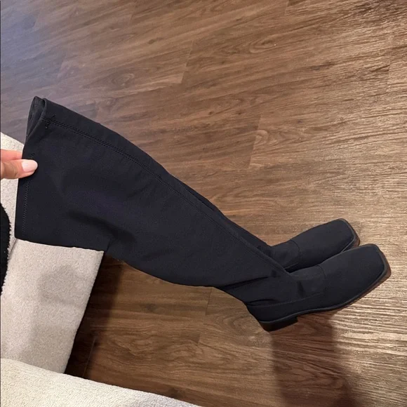 Vagabond Blanca Black Square Toe Over the Knee Boots - Picture 5 of 10